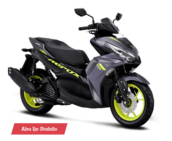 Warna Aerox 155 Connected STD Dark Grey Yellow